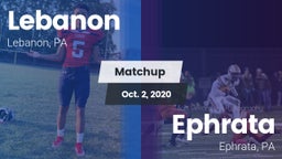 Matchup: Lebanon vs. Ephrata  2020