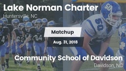 Matchup: Lake Norman Charter vs. Community School of Davidson 2018
