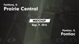 Matchup: Prairie Central vs. Pontiac  2016