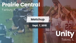 Matchup: Prairie Central vs. Unity  2018