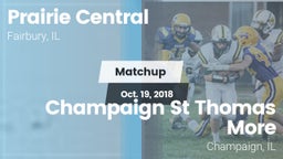 Matchup: Prairie Central vs. Champaign St Thomas More  2018