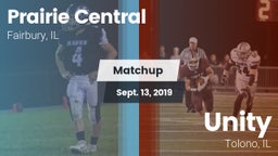 Matchup: Prairie Central vs. Unity  2019