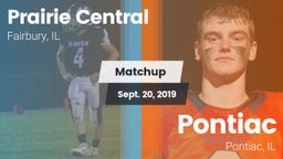 Matchup: Prairie Central vs. Pontiac  2019
