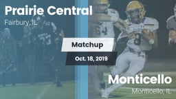 Matchup: Prairie Central vs. Monticello  2019