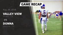 Recap: Valley View  vs. Donna  2016