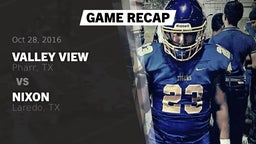 Recap: Valley View  vs. Nixon  2016