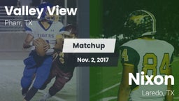 Matchup: Valley View vs. Nixon  2017