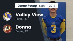 Recap: Valley View  vs. Donna  2017