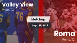 Matchup: Valley View vs. Roma  2018