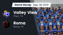 Recap: Valley View  vs. Roma  2018