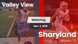Matchup: Valley View vs. Sharyland  2018