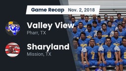 Recap: Valley View  vs. Sharyland  2018