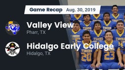Recap: Valley View  vs. Hidalgo Early College  2019