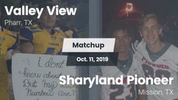 Matchup: Valley View vs. Sharyland Pioneer  2019