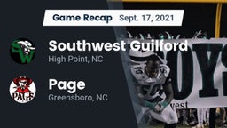 Recap: Southwest Guilford  vs. Page  2021