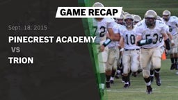 Recap: Pinecrest Academy  vs. Trion 2015