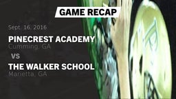 Recap: Pinecrest Academy  vs. The Walker School 2016