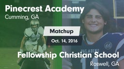 Matchup: Pinecrest Academy vs. Fellowship Christian School 2016
