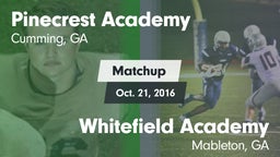 Matchup: Pinecrest Academy vs. Whitefield Academy 2016