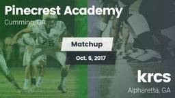 Matchup: Pinecrest Academy vs. krcs 2017