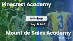 Matchup: Pinecrest Academy vs. Mount de Sales Academy  2018