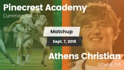 Matchup: Pinecrest Academy vs. Athens Christian  2018