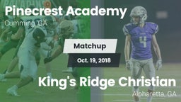 Matchup: Pinecrest Academy vs. King's Ridge Christian  2018