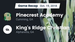 Recap: Pinecrest Academy  vs. King's Ridge Christian  2018