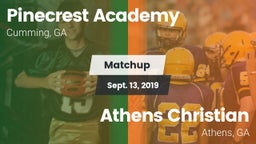 Matchup: Pinecrest Academy vs. Athens Christian  2019
