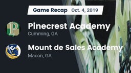 Recap: Pinecrest Academy  vs. Mount de Sales Academy  2019