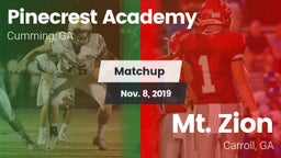 Matchup: Pinecrest Academy vs. Mt. Zion  2019