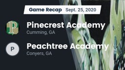 Recap: Pinecrest Academy  vs. Peachtree Academy 2020
