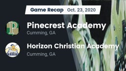 Recap: Pinecrest Academy  vs. Horizon Christian Academy  2020