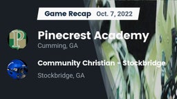 Recap: Pinecrest Academy  vs. Community Christian  - Stockbridge 2022