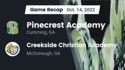 Recap: Pinecrest Academy  vs. Creekside Christian Academy 2022