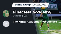 Recap: Pinecrest Academy  vs. The Kings Academy - Woodstock 2022