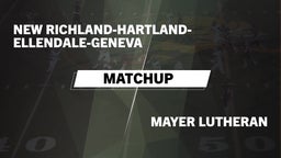 Matchup: New Richland-Hartlan vs. Mayer Lutheran  2016