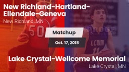Matchup: New Richland-Hartlan vs. Lake Crystal-Wellcome Memorial  2018