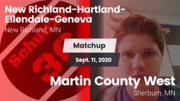Matchup: New Richland vs. Martin County West  2020