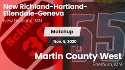 Matchup: New Richland vs. Martin County West  2020