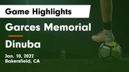 Garces Memorial  vs Dinuba  Game Highlights - Jan. 10, 2022