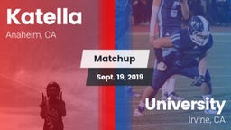 Matchup: Katella vs. University  2019
