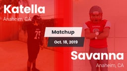 Matchup: Katella vs. Savanna  2019