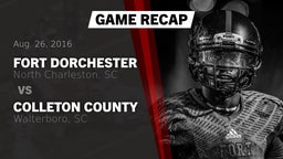 Recap: Fort Dorchester  vs. Colleton County  2016
