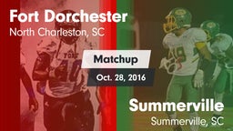 Matchup: Fort Dorchester vs. Summerville  2016