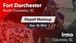 Matchup: Fort Dorchester vs. Irmo  2016