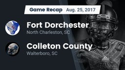 Recap: Fort Dorchester  vs. Colleton County  2017