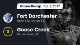 Recap: Fort Dorchester  vs. Goose Creek  2017
