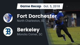 Recap: Fort Dorchester  vs. Berkeley  2018