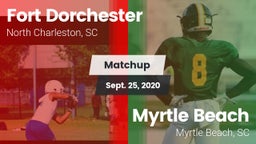 Matchup: Fort Dorchester vs. Myrtle Beach  2020